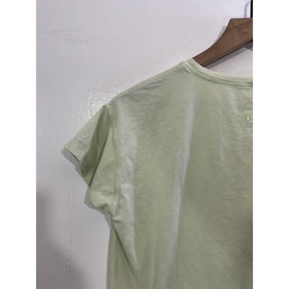 Lululemon Crewneck T-Shirt 8 Workout Pilates Basic Gym Minimalist Stretch Green - Picture 7 of 12